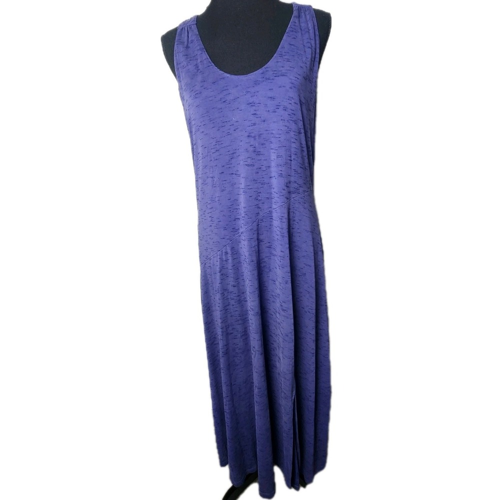 Maeve Anthropologie L Blue Melanie Maxi Dress Lace-Up Coastal Chic Boho Cottage - Picture 4 of 12